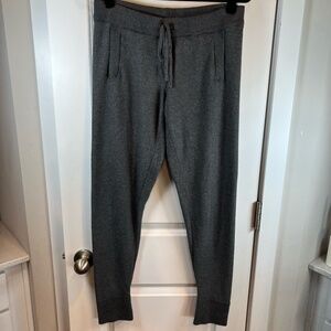 Victoria's Secret Knit Jogger Pants Gray Drawstring Lounge Pockets Womens Medium